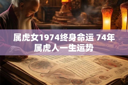属虎女1974终身命运 74年属虎人一生运势