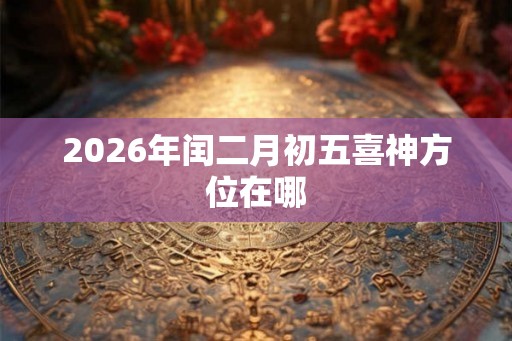 2026年闰二月初五喜神方位在哪 2026年闰二月初五喜神方位在哪