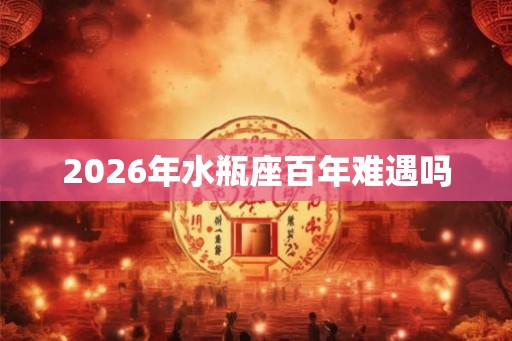 2026年水瓶座百年难遇吗