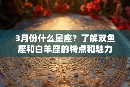 3月份什么星座？了解双鱼座和白羊座的特点和魅力