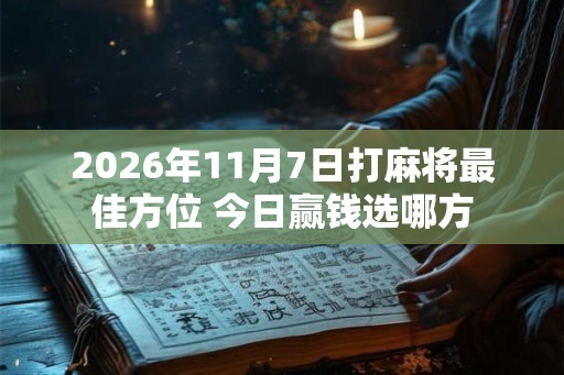 2026年11月7日打麻将最佳方位 今日赢钱选哪方
