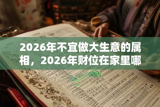 2026年不宜做大生意的属相，2026年财位在家里哪个位置？