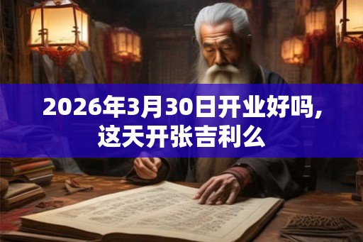2026年3月30日开业好吗,这天开张吉利么