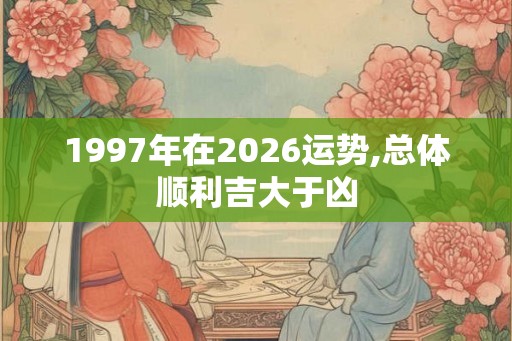 1997年在2026运势,总体顺利吉大于凶