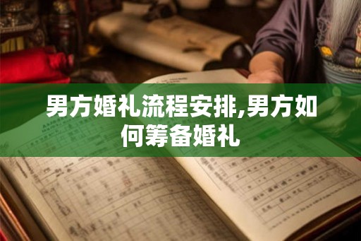 男方婚礼流程安排,男方如何筹备婚礼