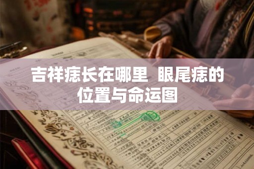 吉祥痣长在哪里 眼尾痣的位置与命运图 吉祥痣长在哪里 眼尾痣的位置与命运图