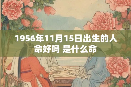 1956年11月15日出生的人命好吗 是什么命