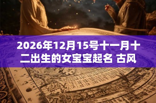 2026年12月15号十一月十二出生的女宝宝起名 古风仙气