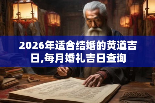 2026年适合结婚的黄道吉日,每月婚礼吉日查询