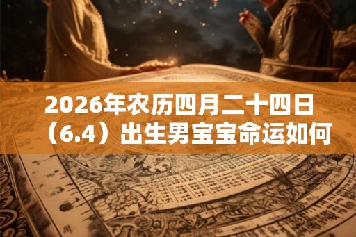 2026年农历四月二十四日(6.4)出生男宝宝命运如何 2026年农历四月二十四日(6.4)出生男宝宝命运如何