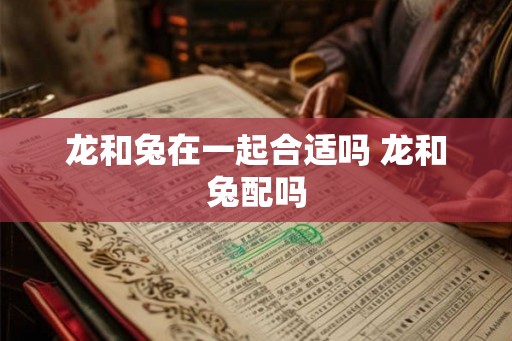 龙和兔在一起合适吗 龙和兔配吗