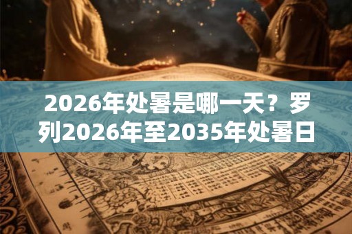 2026年处暑是哪一天？罗列2026年至2035年处暑日期