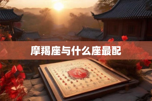 摩羯座与什么座最配