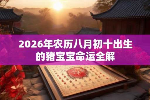 2026年农历八月初十出生的猪宝宝命运全解 2026年农历八月初十出生的猪宝宝命运全解