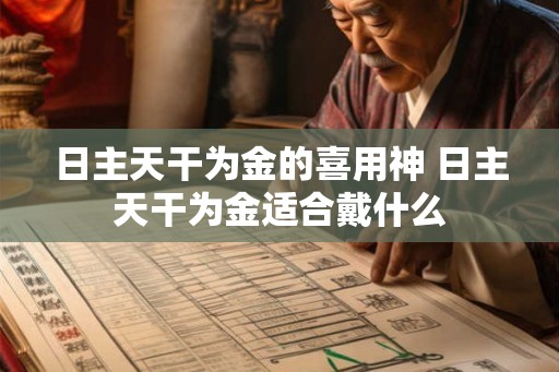 日主天干为金的喜用神 日主天干为金适合戴什么 日主天干为金的喜用神 日主天干为金适合戴什么