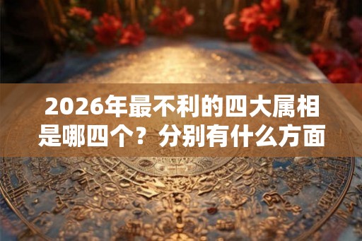 2026年最不利的四大属相是哪四个?分别有什么方面的困扰? 2026年最不利的四大属相是哪四个?分别有什么方面的困扰?
