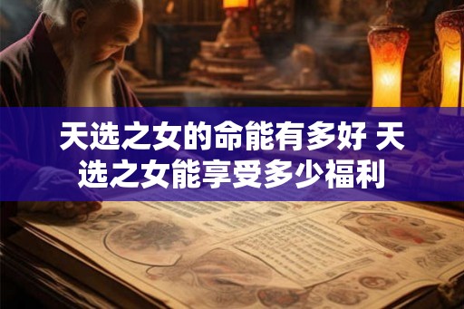 天选之女的命能有多好 天选之女能享受多少福利