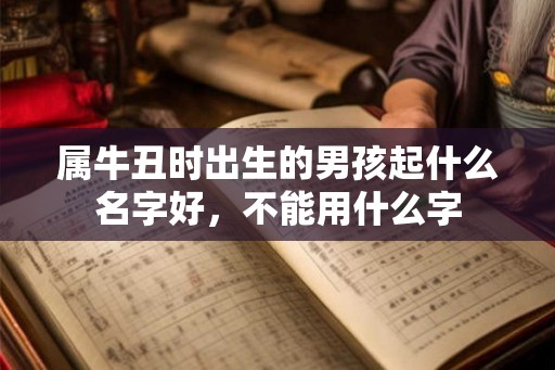 属牛丑时出生的男孩起什么名字好，不能用什么字