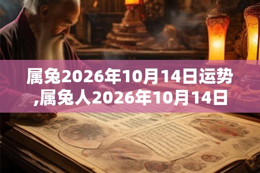 属兔2026年10月14日运势,属兔人2026年10月14日财运,生肖兔2026年10月14日运势 属兔2026年10月14日运势,属兔人2026年10月14日财运,生肖兔2026年10月14日运势