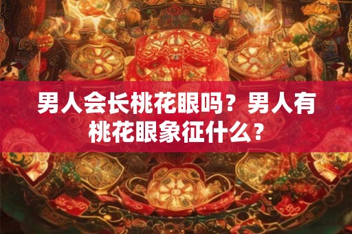 男人会长桃花眼吗?男人有桃花眼象征什么? 男人会长桃花眼吗?男人有桃花眼象征什么?