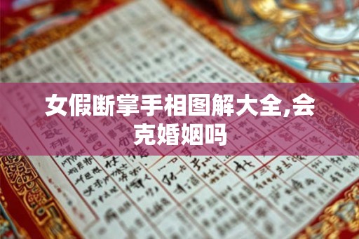 女假断掌手相图解大全,会克婚姻吗