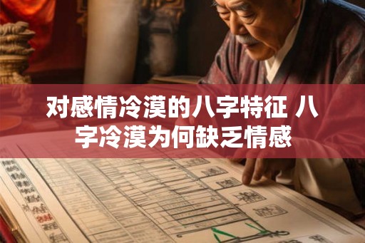 对感情冷漠的八字特征 八字冷漠为何缺乏情感
