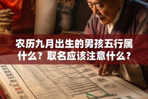 农历九月出生的男孩五行属什么？取名应该注意什么？