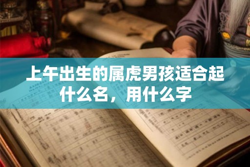 上午出生的属虎男孩适合起什么名，用什么字