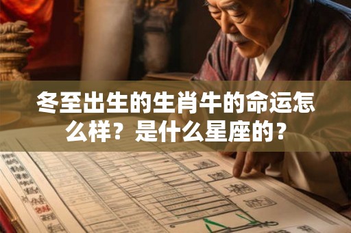 冬至出生的生肖牛的命运怎么样?是什么星座的? 冬至出生的生肖牛的命运怎么样?是什么星座的?