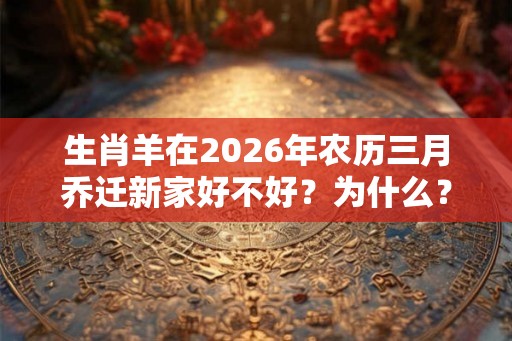 生肖羊在2026年农历三月乔迁新家好不好？为什么？