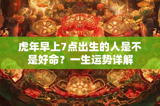 虎年早上7点出生的人是不是好命？一生运势详解