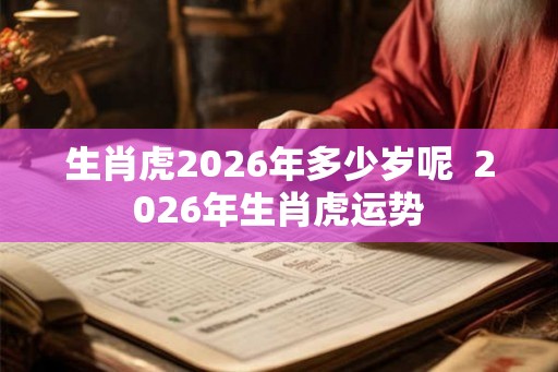 生肖虎2026年多少岁呢 2026年生肖虎运势 生肖虎2026年多少岁呢 2026年生肖虎运势