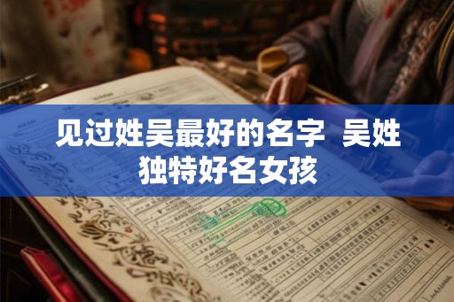 见过姓吴最好的名字  吴姓独特好名女孩