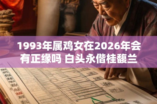 1993年属鸡女在2026年会有正缘吗 白头永偕桂馥兰馨