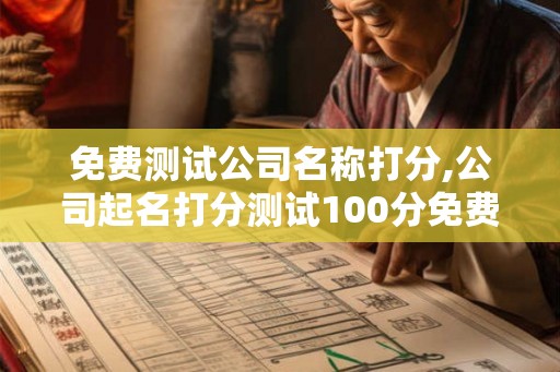 免费测试公司名称打分,公司起名打分测试100分免费打分