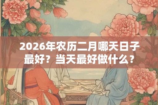 2026年农历二月哪天日子最好？当天最好做什么？
