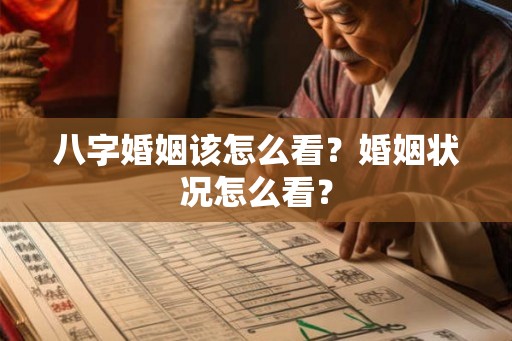 八字婚姻该怎么看？婚姻状况怎么看？