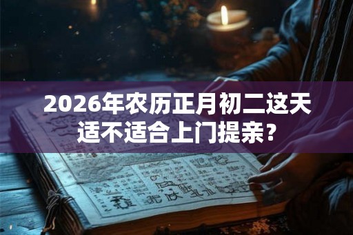 2026年农历正月初二这天适不适合上门提亲？