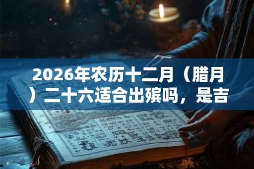 2026年农历十二月(腊月)二十六适合出殡吗,是吉日吗? 2026年农历十二月(腊月)二十六适合出殡吗,是吉日吗?