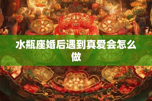 水瓶座婚后遇到真爱会怎么做