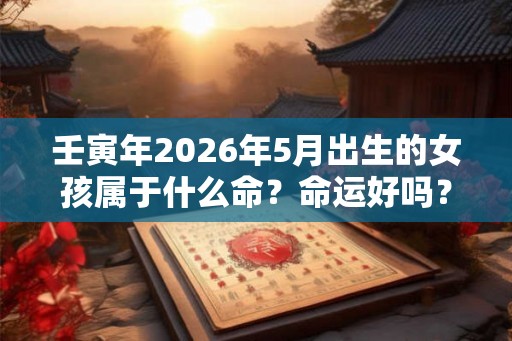 壬寅年2026年5月出生的女孩属于什么命?命运好吗? 壬寅年2026年5月出生的女孩属于什么命?命运好吗?
