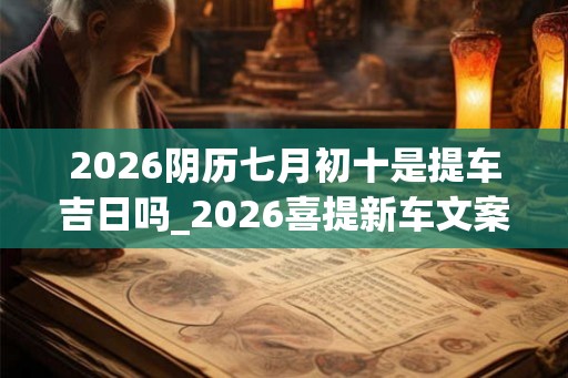 2026阴历七月初十是提车吉日吗_2026喜提新车文案