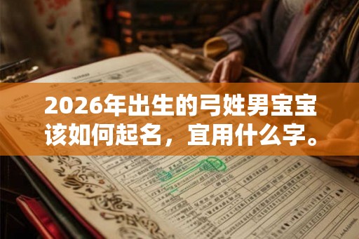2026年出生的弓姓男宝宝该如何起名,宜用什么字。 2026年出生的弓姓男宝宝该如何起名,宜用什么字。
