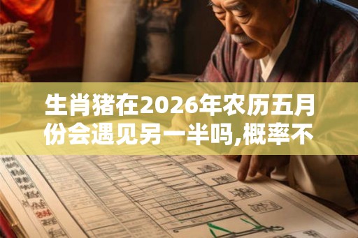 生肖猪在2026年农历五月份会遇见另一半吗,概率不大