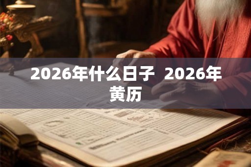 2026年什么日子 2026年黄历 2026年什么日子 2026年黄历