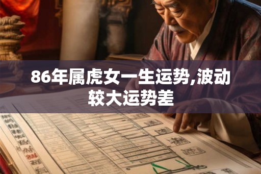 86年属虎女一生运势,波动较大运势差 86年属虎女一生运势,波动较大运势差