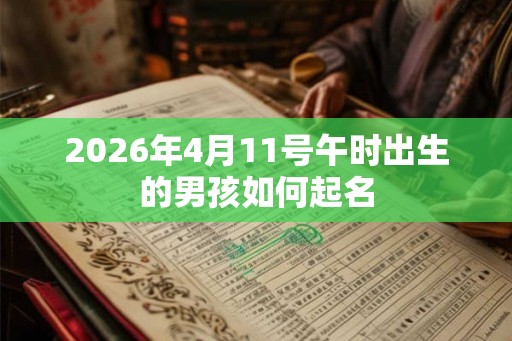 2026年4月11号午时出生的男孩如何起名