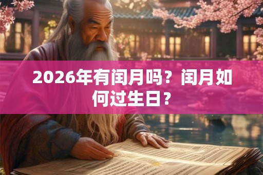 2026年有闰月吗？闰月如何过生日？