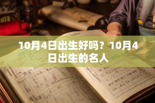 10月4日出生好吗？10月4日出生的名人