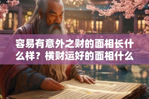 容易有意外之财的面相长什么样？横财运好的面相什么样？